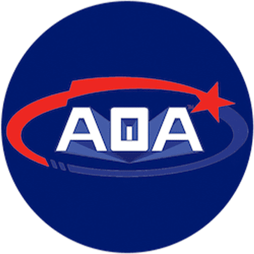 Blue circular badge with the words "Proud Member Business · Consumer Alliance" and a triangular logo in the center.