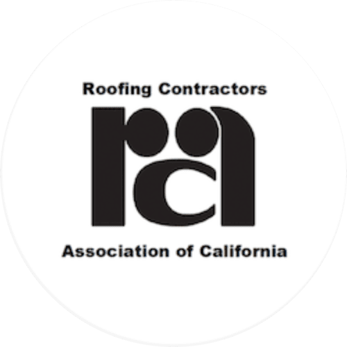 Logo of the National Roofing Contractors Association with a shield design and the text "Member Of: National Roofing Contractors Association.